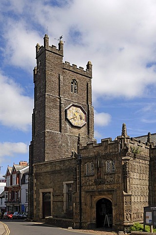 Church of St Mary Magdalene, 1511, tower from 13th Century, Church Street, Launceston, Cornwall, England, United Kingdom, Europe