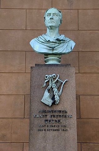 Bust of Christoph Ernst Friedrich Weyse, German-Danish composer, Copenhagen, Denmark, Scandinavia, PublicGround