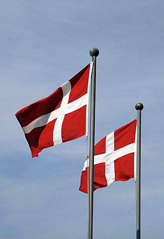 Danish flags, Copenhagen, Denmark, Scandinavia, Europe, PublicGround