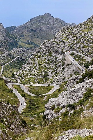 Road to Sa Calobra, Majorca island, Balearic Islands, Spain, Europe