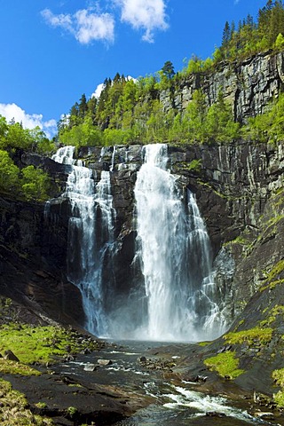 Granvin waterfall, Hardanger, Norway, Europe