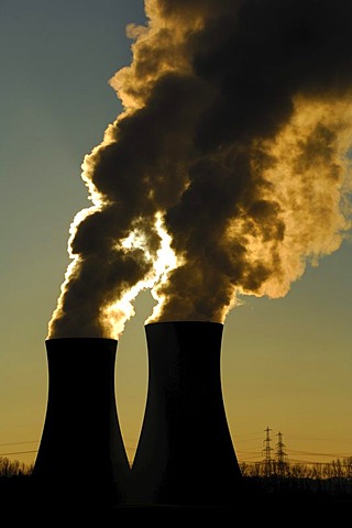 Nuclear power plant Grafenrheinfeld, Lower Franconia, Bavaria, Germany, Europe