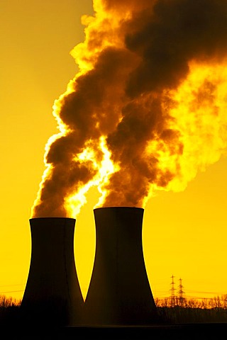 Nuclear power plant Grafenrheinfeld, Lower Franconia, Bavaria, Germany, Europe