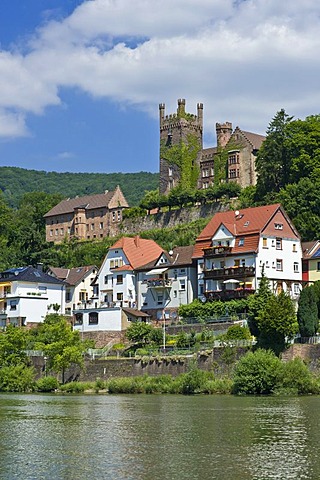 Mittelburg Castle, Neckarsteinach, Neckar Valley-Odenwald nature park, Hesse, Germany, Europe