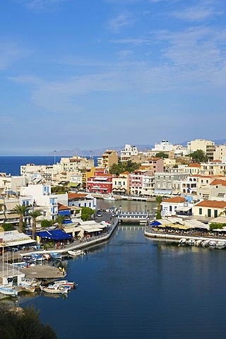 Voulismeni Lake in Agios Nikolaos, Crete, Greece, Europe