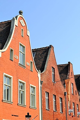 Typical architecture in the Dutch Quarter, Mittelstrasse, Potsdam, Brandenburg, Germany, Europe