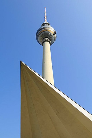 Berlin TV Tower, at 368 meters, the highest building in Germany, Berlin, Germany, Europe