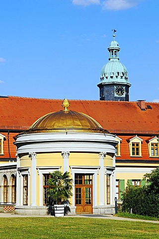 Schloss Sondershausen Castle with orangery, former residence of the princes of Schwarzburg-Sondershausen, architect Carl Scheppig, Sondershausen, Thuringia, Germany, Europe