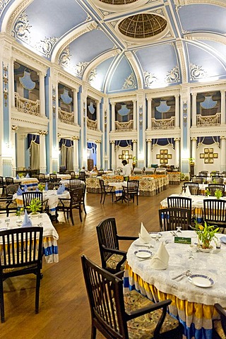 Dining room in the Lalitha Mahal Palace Hotel, Heritage Hotel, Karnataka, South India, India, Asia