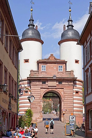 Brueckentor gate, Heidelberg, Baden-Wuerttemberg, Germany, Europe