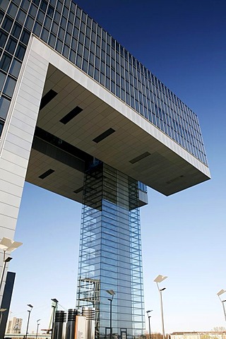 Kranhaus building, Rheinauhafen district, Cologne, North Rhine-Westphalia, Germany, Europe