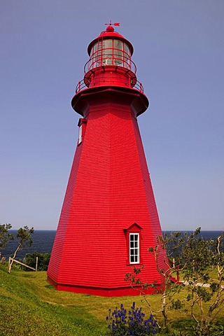 La Martre Lighthouse, Gaspesie or Gaspe Peninsula, Quebec, Canada