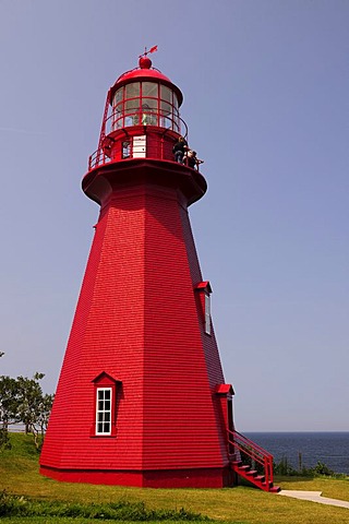 La Martre Lighthouse, Gaspesie or Gaspe Peninsula, Quebec, Canada