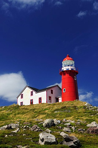 Lighthouse at Ferryland Head, Avalon Peninsula, Newfoundland, Canada, North America