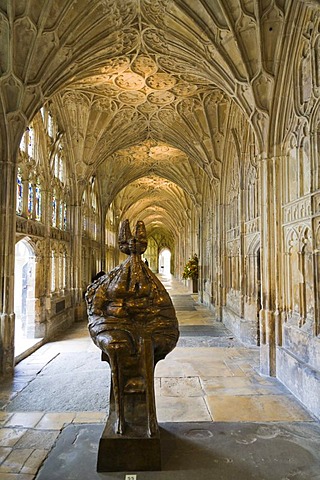 Crucible sculpture exhibition, Gloucester Cathedral, Gloucester, Gloucestershire, England, United Kingdom, Europe