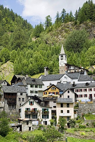 Fusio, Lavizzara, Ticino, Switzerland, Europe