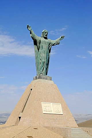 Statue of Christ, statue, monument, El Morro, mountain, landmark, theater of war, War of the Pacific, Arica, Norte Grande, North Chile, Chile, South America