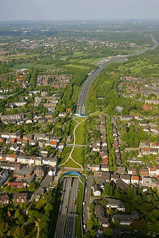 Aerial view, mine Graf Bismarck 3.5, Gelsenkirchen, Ruhrgebiet region, North Rhine-Westphalia, Germany, Europe