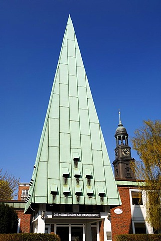 Norwegian Seamen's Church and St. Michael's Church, Hamburg, Germany, Europe