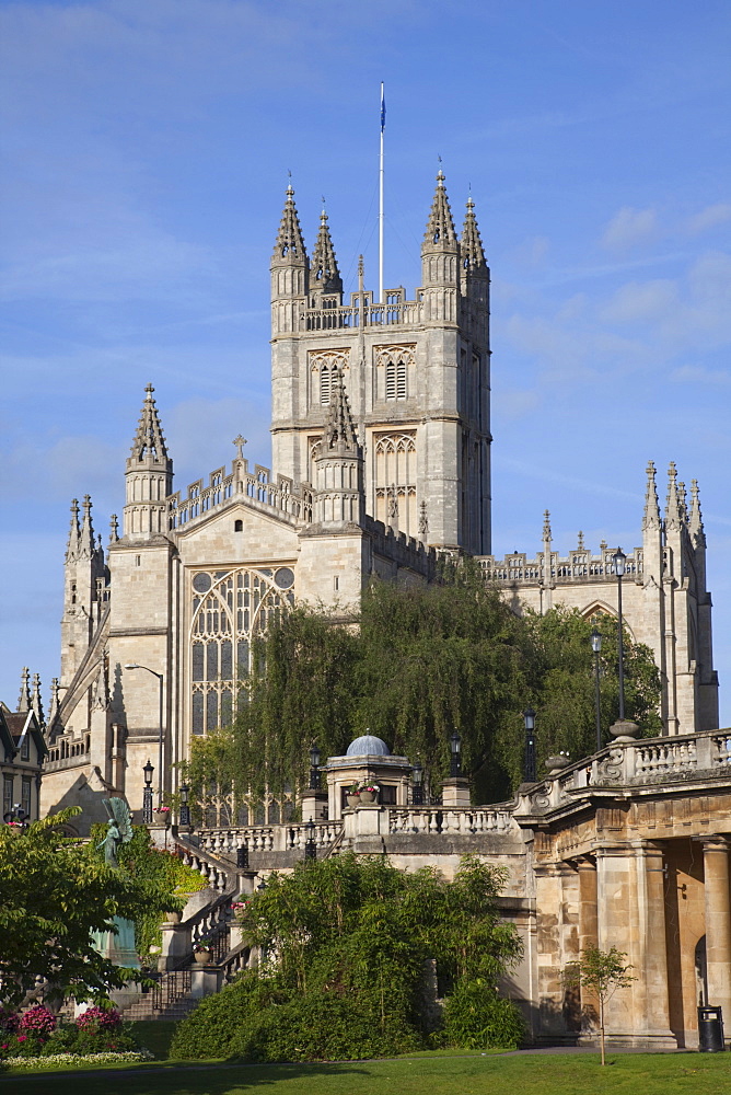 Bath Abbey, Bath, UNESCO World Heritage Site, Somerset, England, United Kingdom, Europe