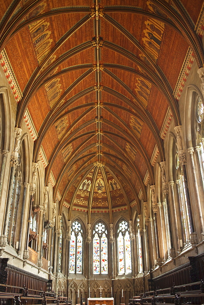 Chapel Interior, St. John's College, Cambridge, Cambridgeshire, England, United Kingdom, Europe