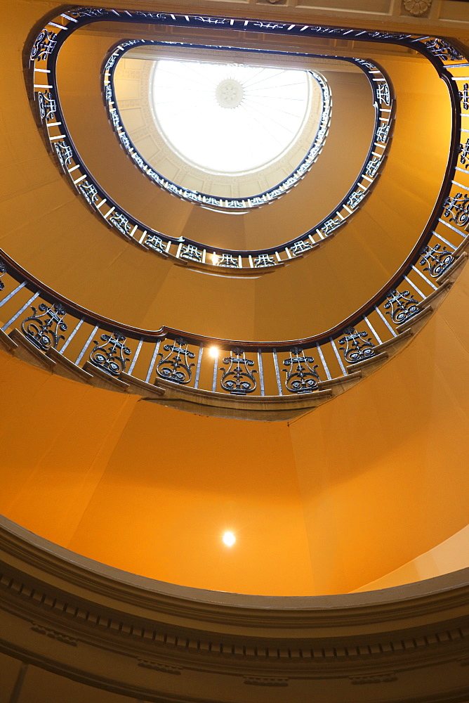 Stairway in the Courtauld Gallery, Somerset House, London, England, United Kingdom, Europe