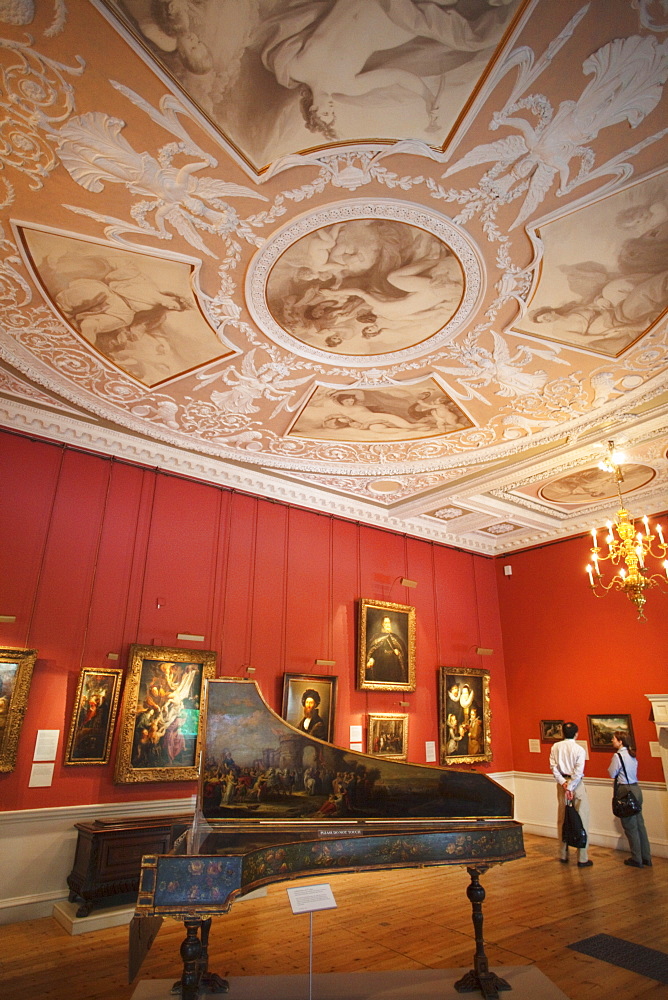 Interior view of the Courtauld Gallery, Somerset House, London, England, United Kingdom, Europe