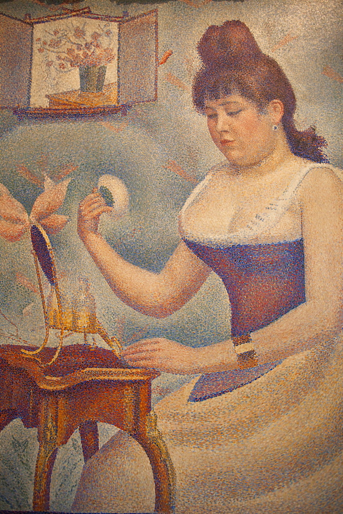 Young Woman Powdering Herself by Georges Seurat, The Courtauld Gallery, Somerset House, London, England, United Kingdom, Europe