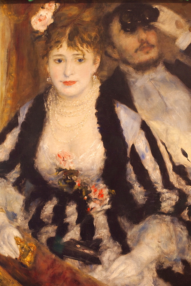 La Loge by Pierre-Auguste Renoir, The Courtauld Gallery, Somerset House, London, England, United Kingdom, Europe