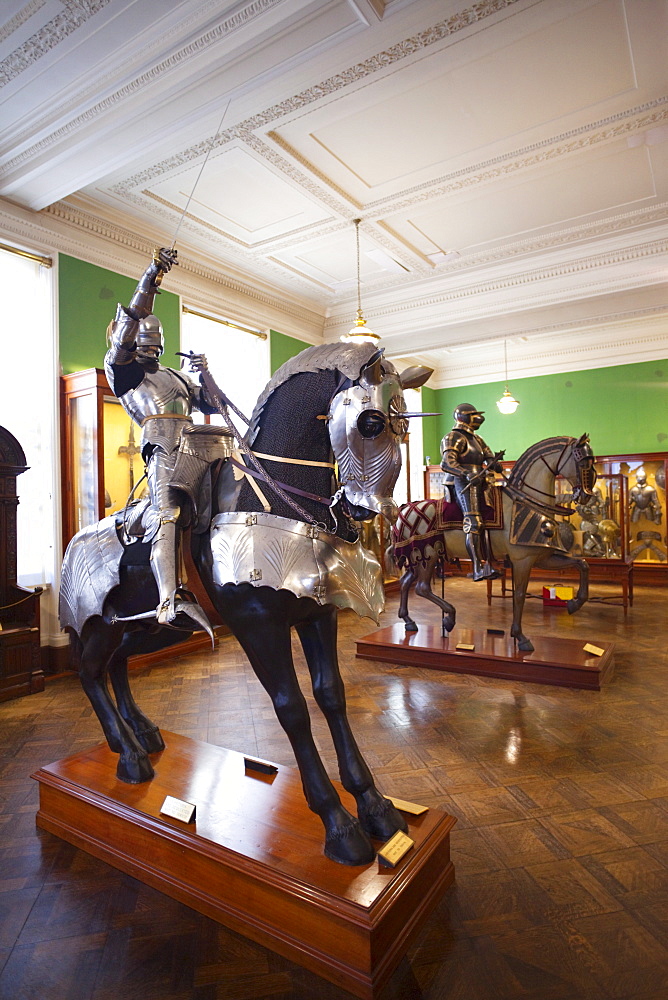 Armoury display, The Wallace Collection Art Gallery, London, England, United Kingdom, Europe