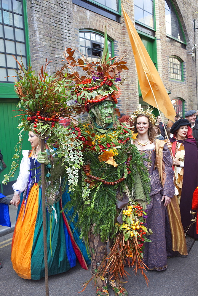 The Berryman, Autumn Harvest Festival Parade, Southwark, London, England, United Kingdom, Europe