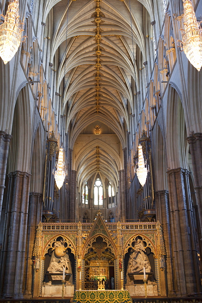 Interior, Westminster Abbey, London, England, United Kingdom, Europe