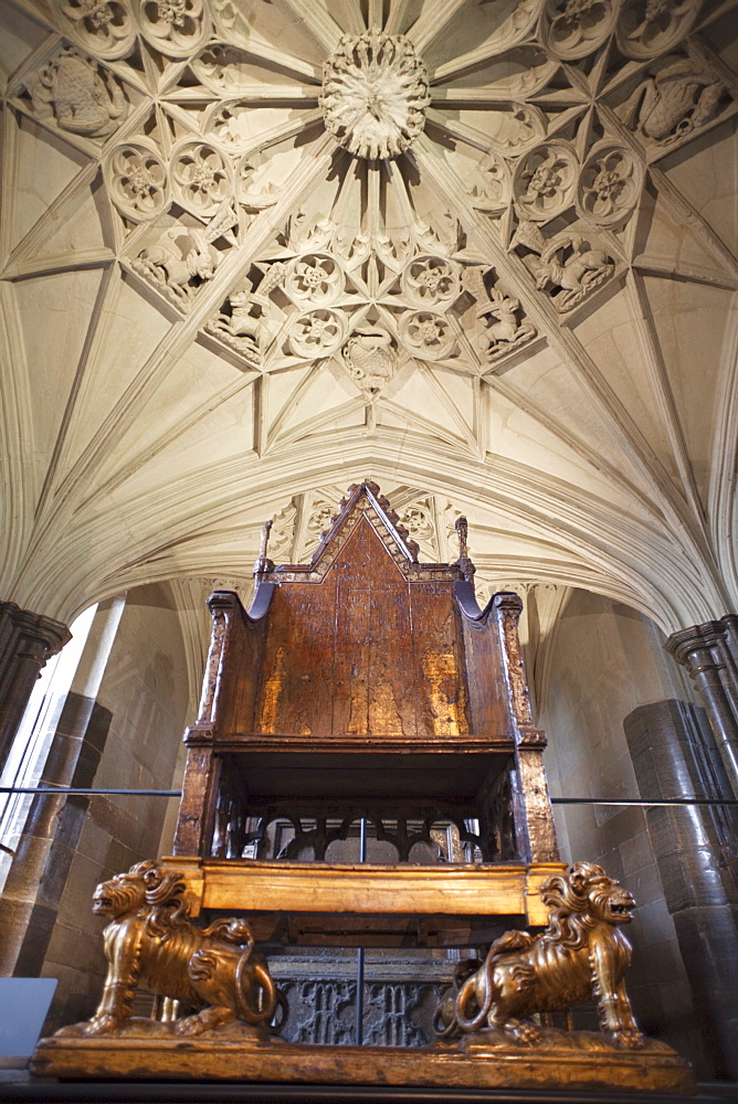 The Coronation Chair, Westminster Abbey, London, England, United Kingdom, Europe