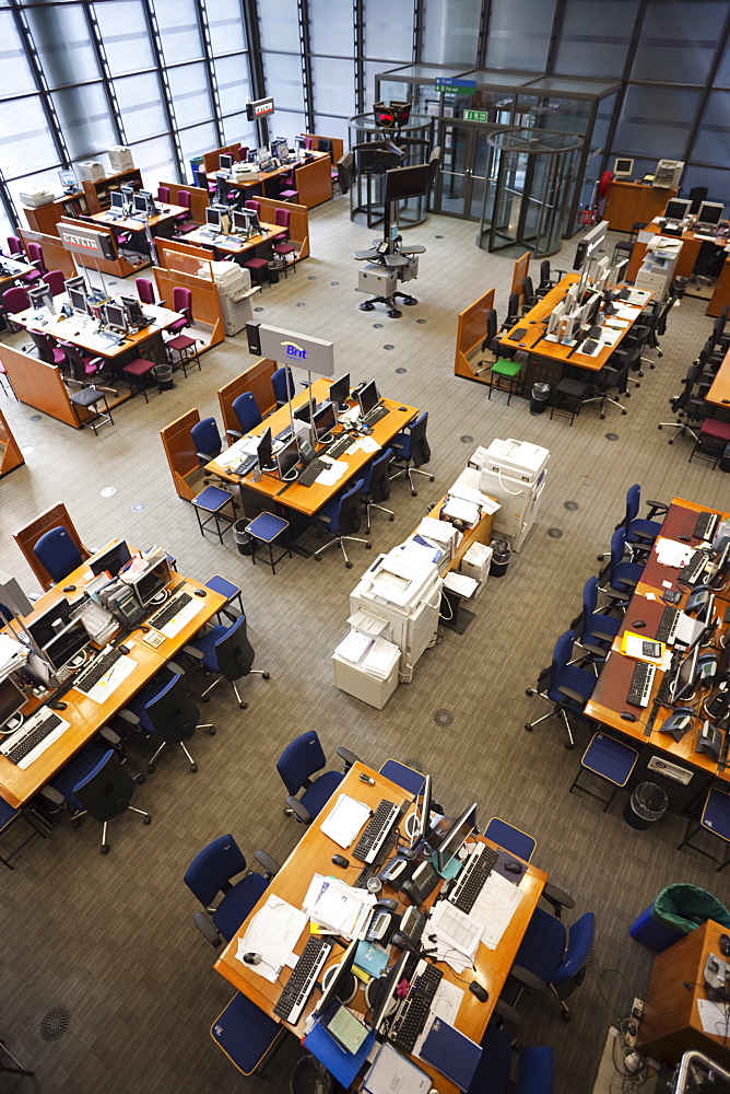 Office Floor of Lloyds Insurance Building, City of London, London, England, United Kingdom, Europe