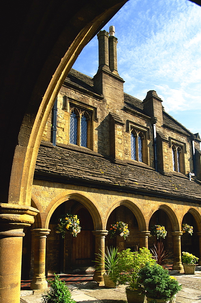 St. Johns' Almshouse, Sherborne, Dorset, England, United Kingdom, Europe