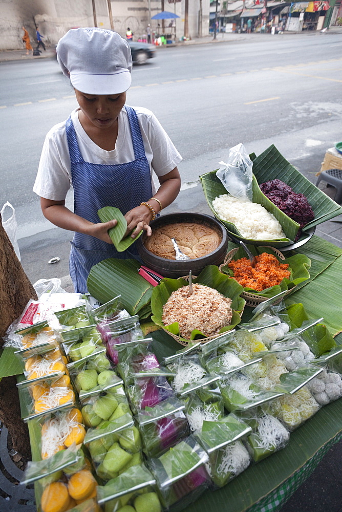 Roadside food vendor, Bangkok, Thailand, Southeast Asia, Asia