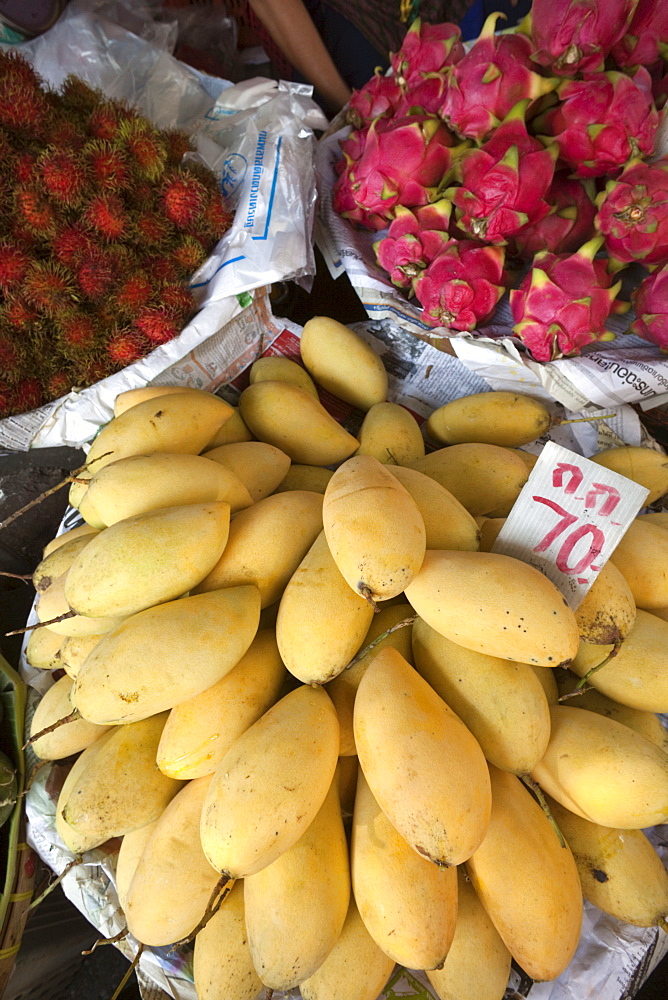 Fruit display, Bangkok, Thailand, Southeast Asia, Asia