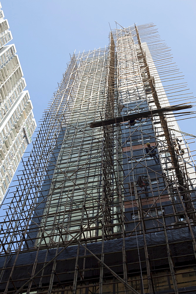 Bamboo scaffolding, Hong Kong, China, Asia