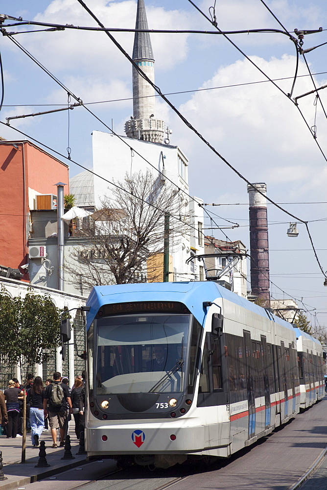 Tram, Sultanahmet, Istanbul, Turkey, Europe