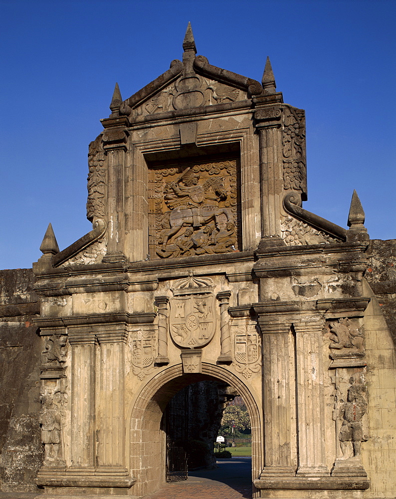 Fort Santiago Gate, Intramuros, Manilla, Philippines, Southeast Asia, Asia