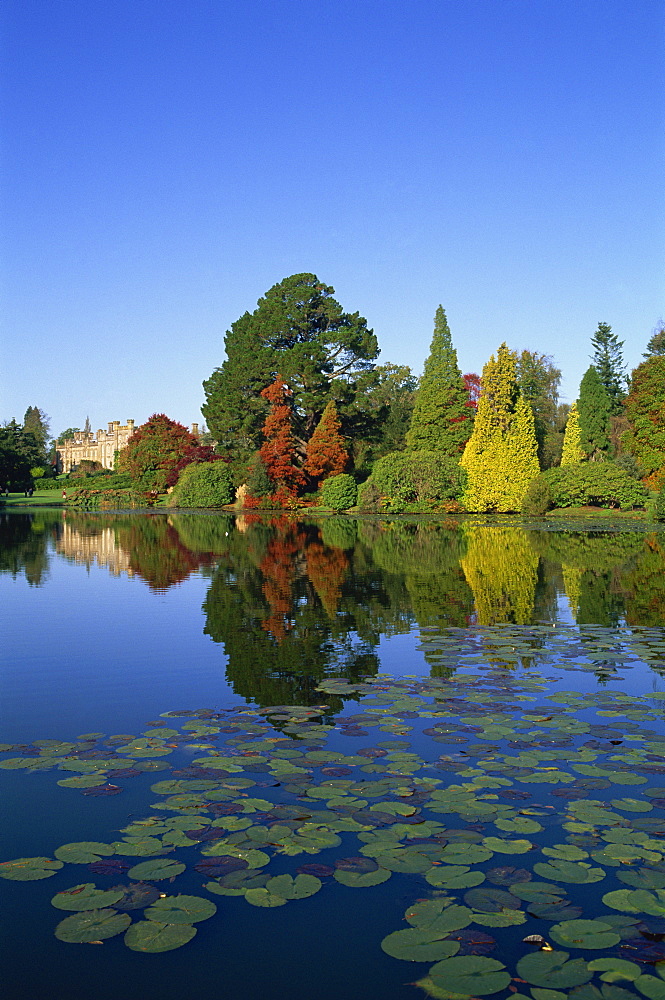 Autumn colours in Sheffield Park Garden, Sussex, England, United Kingdom, Europe