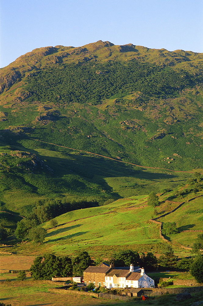 Farmhouse near Little Langdale. Lake District, Cumbria, England, United Kingdom, Europe