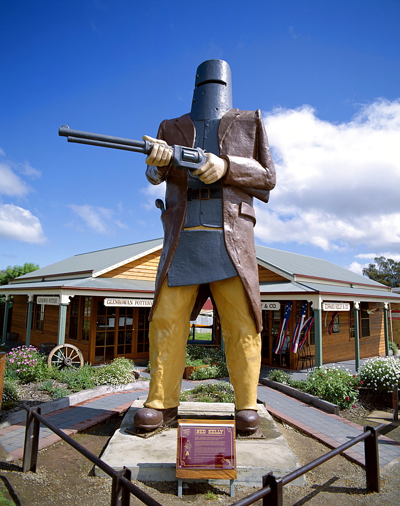 Ned Kelly statue, Glen Rowen, Victoria, Australia, Pacific