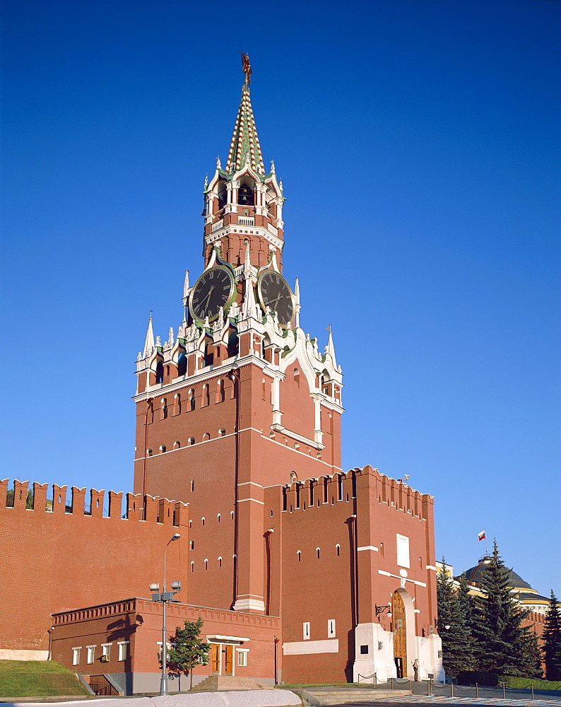 Saviour Tower (Spasskaya Tower), The Kremlin, UNESCO World Heritage Site, Moscow, Russia, Europe