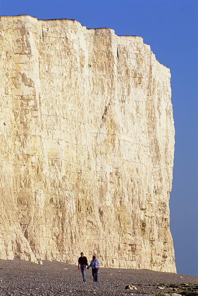 Beach at Seven Sisters near Eastbourne, Sussex, England, United Kingdom, Europe