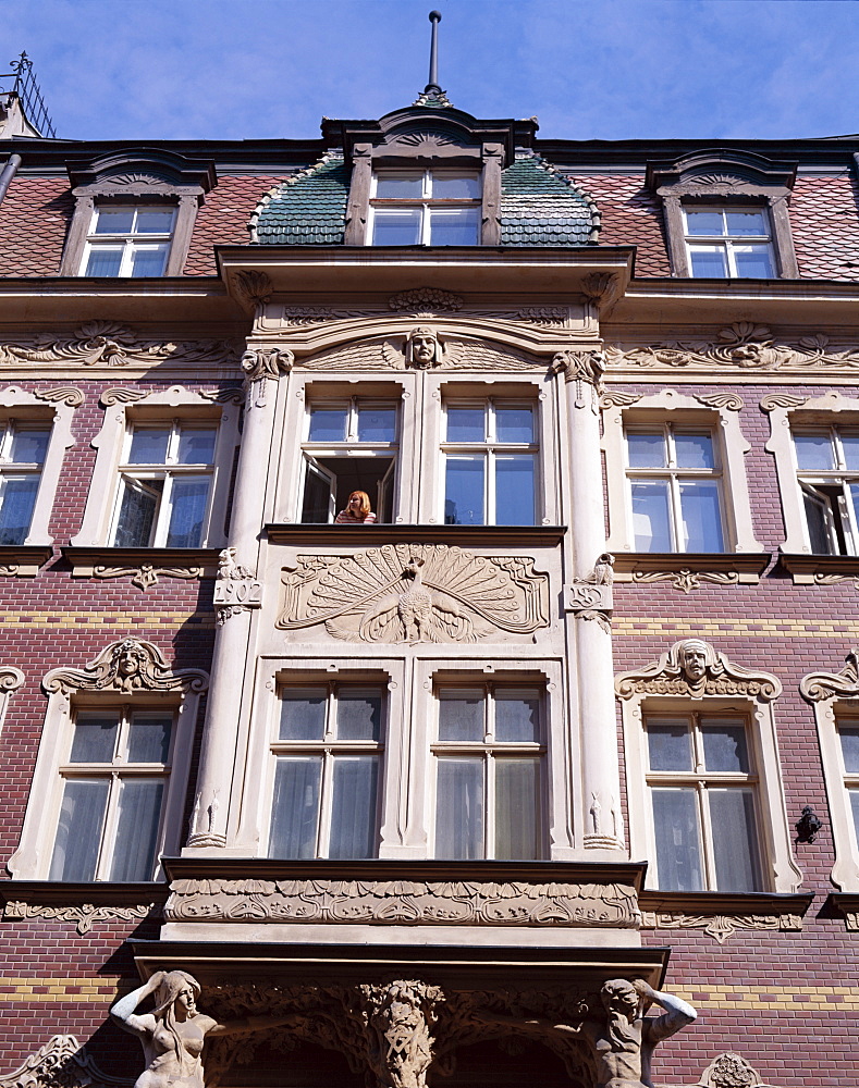 Art Deco facades, Riga, Latvia, Baltic States, Europe