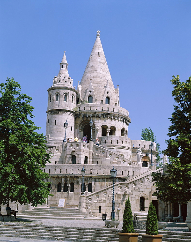 Fishermens Bastion, Buda, UNESCO World Heritage Site, Budapest, Hungary, Europe