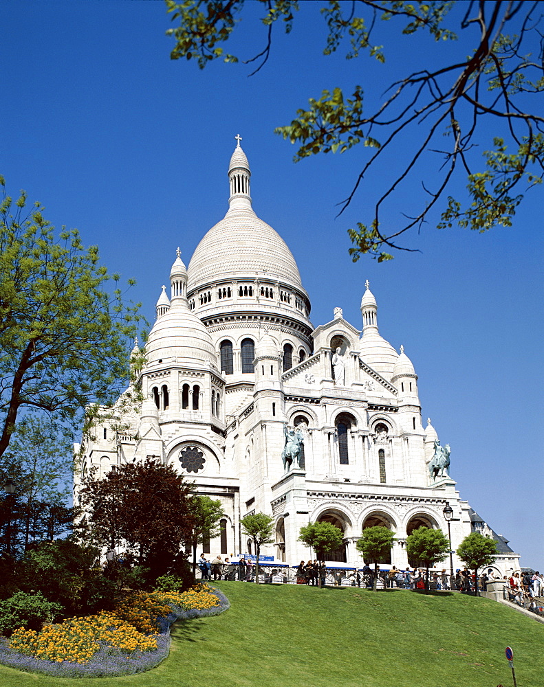 Sacre-Coeur (Basilique du Sacre-Coeur), Montmartre, Paris, France, Europe