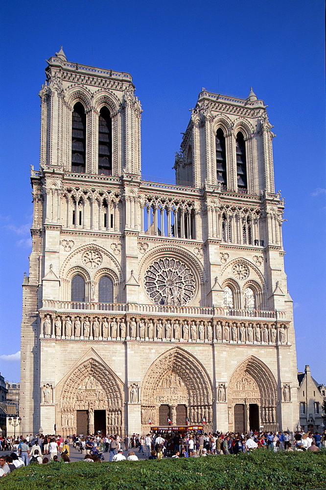 Notre Dame Cathedral (Cathedrale Notre-Dame), Paris, France, Europe