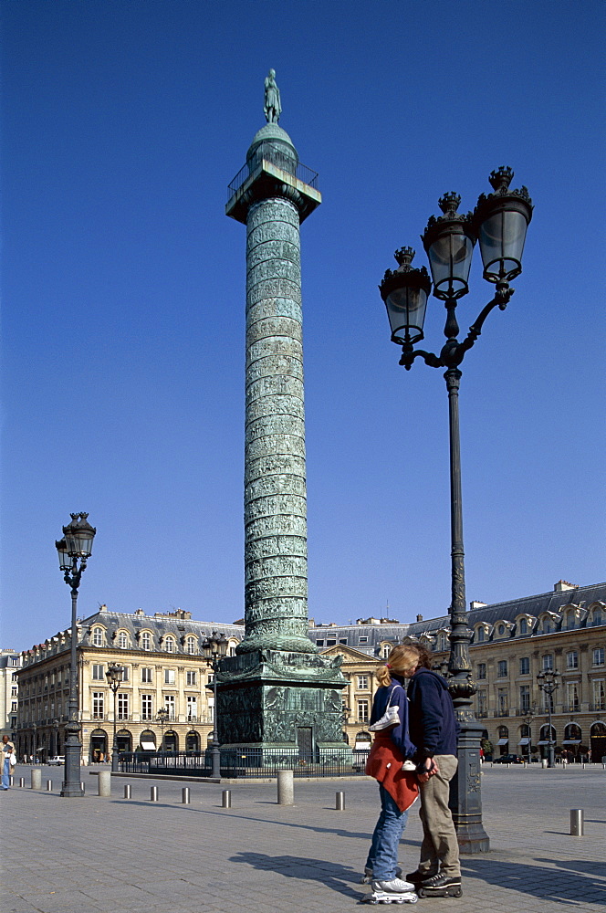 Column of Napoleon, Place Vendome, Paris, France, Europe